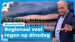 Weerbericht woensdag prima dag dinsdag lokaal veel regen [upl. by Ertnod]