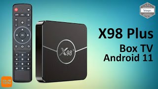 X98 PLUS Android TV Box  2GB Ram amp 16GB Rom  Android11  Amlogic S905W2  TEMU  Unboxing [upl. by Sontag]