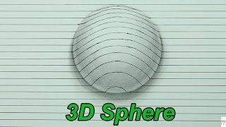 How To Draw A 3D Sphere  Optical Illusion Narrated [upl. by Heim]