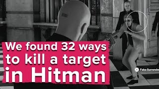 We found 32 ways to kill a single target in Hitman [upl. by Madison]