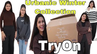 URBANIC Trendiest Winter Collection sweater cardigan sweatshirt  TryOn Haul  Urbanic Haul [upl. by Ahseina]