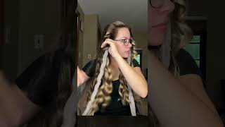 Robe tie heatless curls results heatlesscurls [upl. by Ysak]