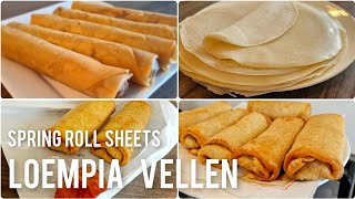 Loempia vellen maken snel receptHow to make spring roll sheets recipe [upl. by Triny]