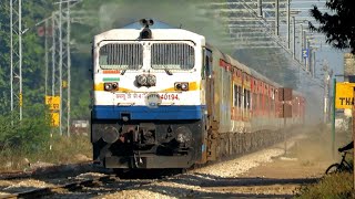 Sarnath Express  1515960 Sarnath Express On Rampge Through Tharwai [upl. by Elaina]