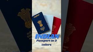 Indian Passport Colors  Indian Citizen Passport [upl. by Amos577]