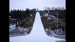 Puchar Świata w skokach narciarskich w Kuusamo  kwalifikacje w Eurosporcie [upl. by Ennaitsirk]