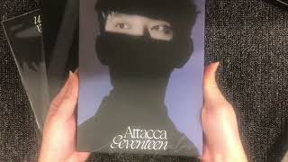 Unbox 9th mini album Attacca Carat ver  Seventeen joshua mingyu [upl. by Anihsit]