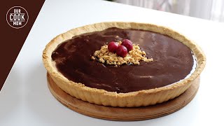 Tart recipe with COFFEE and CHOCOLATE SAUCE  Kahveli ve çikolata soslu tart tarifi 😋 [upl. by Zilla434]