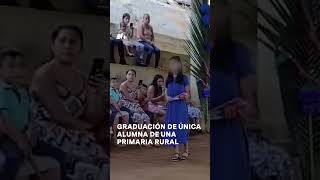 Así fue la fiesta de graduación de única alumna de una primaria en Chiapas nmas shorts [upl. by Valerle]