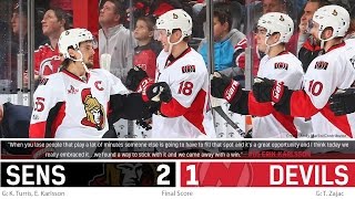 Feb 21 Sens vs Devils  Player Postgame Media [upl. by Ardnaeed]