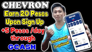 CHEVRON NEW EARNING WEBSITE  EARN FREE 20 PEOS 5 PESOS DAILY INCOME [upl. by Siana]