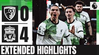 FOUR Goals As Nunez amp Jota Secure Away Win  Bournemouth 04 Liverpool  Extended Highlights [upl. by Enihsnus190]