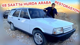 48 SAAT İÇERİSİNDE HURDA ARABAYI HAYATA DÖNDÜRDÜK RESTORASYON [upl. by Victorie789]