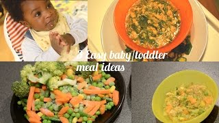 3 EASY food recipes for babiestoddlers [upl. by Kired433]