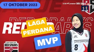 1 LAGA PERDANA MEGAWATI HANGESTRI di LIGA KOREA  RED SPARKS VS IBK ALTOS [upl. by Mella]