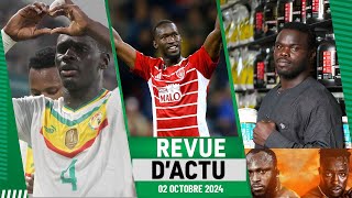 REVUE DACTU 02 Octobre  Abdoulaye Seck forfait face au Malawi LDC  Résultats des Lions Lamb [upl. by Notlim]