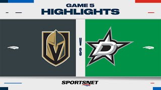 NHL Game 5 Highlights  Golden Knights vs Stars  May 1 2024 [upl. by Clarinda391]