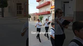 Pasacalles en San Bartolomé Orihuela por la Unión Musical de San Bartolomé [upl. by Bigner]