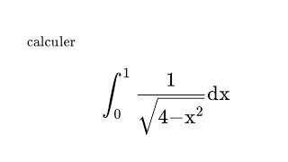 calcul dune intégrale [upl. by Ystap]