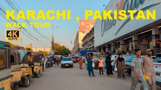 Gulshan Iqbal Walk Tour Karachi Pakistan  Full Mooni Vlogs  4K UHD [upl. by Yekcaj]