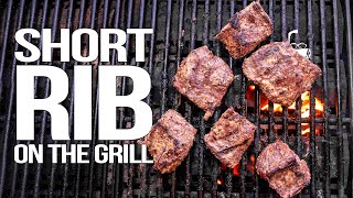 PERFECT FOR FALL GRILLING SHORT RIB ON THE GRILL 🔥  SAM THE COOKING GUY [upl. by Muir844]