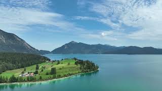 Top German Drone Views of Walchensee Lake Aerial 4K Tour [upl. by Tonkin]