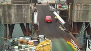 Loading and departing Tiree onboard MV Clansman [upl. by Eilasor]