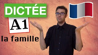 🇫🇷 Meilleure orthographe avec une dictée  Niveau A1  DICTÉE en FRANÇAIS FACILE [upl. by Eulalie]