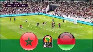 Highlights Morocco v Malawi  TotalEnergies AFCON 2021  Realistic Gameplay [upl. by Adnalro]