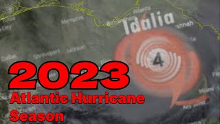 2023 Atlantic Hurricane Season Animation [upl. by Innavoj139]