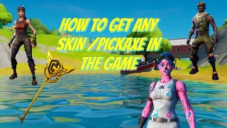 How to get any Fortnite skinpickaxe 👀 [upl. by Werdnaed]