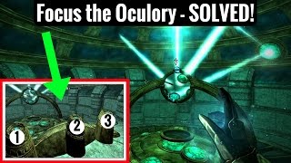 How to FOCUS THE OCULORY Puzzle Revealing the Unseen Quest  Skyrim Remastered [upl. by Xxam]