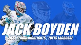 Jack Boyden 2023 Highlight  Tufts Lacrosse [upl. by Cynthy]