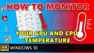 How to check CPU temperature how to monitor your GPU and CPU temperature on Windows 10 [upl. by Cammie759]