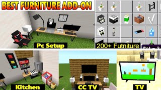 How To Download Furniture AddOn for Minecraft Pe 121  Furniture Mod In mcpe Hindi 2024 [upl. by Aimat940]