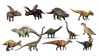 50 Dinosaurs in Jurassic World  Giới thiệu 50 loài khủng long trong Thế giới Khủng Long [upl. by Samale]