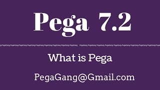 What is Pega  Introduction to Pega BPM 72  Demo  Tutorials [upl. by Jahdol]