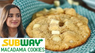 Subway Cookies in nur 5 Minuten selber machen  White Choc Macadamia Nut Cookies [upl. by Petua415]