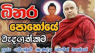 බිනර පොහෝයේ වැදගත්කම galigamuwe gananadeepa therubana budubana බන කවි trending [upl. by Jemmie264]