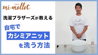 【洗濯ブラザーズ】自宅で「カシミヤニット」をキレイに洗う方法 [upl. by Acenahs]