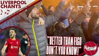 New DIOGO JOTA Song wLyrics  quotBetter Than Figo Dont You Knowquot  Learn LFC Songs [upl. by Aramahs]