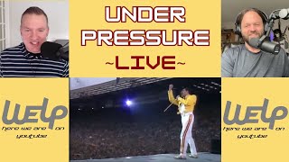 Queen  Under Pressure Live  REACTION [upl. by Ydnolem436]