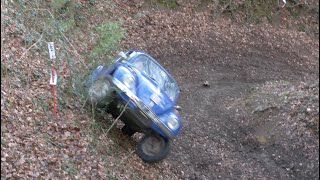 Bounces amp bumps as trial drivers tackle notorious ‘Crooked Mustard’ hill in Gloucestershire [upl. by Mcleod]