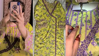 How to cut Angrakha kurti cutting amp stitching Tutorialstylish Angrakha kurti for summer 2024 [upl. by Anauqal]