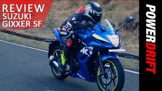 Suzuki Gixxer SF  Review  PowerDrift [upl. by Kcirdet]