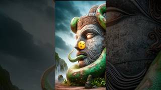 Ai Nature Exploration  phyton vs head statue video shortvideo aiart nature phyton animation [upl. by Amadus]