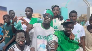 ASC MAGG DANN  ses supporters ont mis le feu a le stade de Guediawaye face à Santhie Bi [upl. by Nolahp]