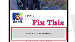 Latest Fix Fortnite Device Not Supported problem 2023  Play Fortnite in Unsupported Phones [upl. by Androw]