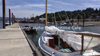 Marshall Sanderling Catboat sailing the Columbia River [upl. by Bolen]