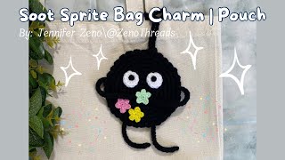 How to crochet a soot sprite granny square [upl. by Gabel]